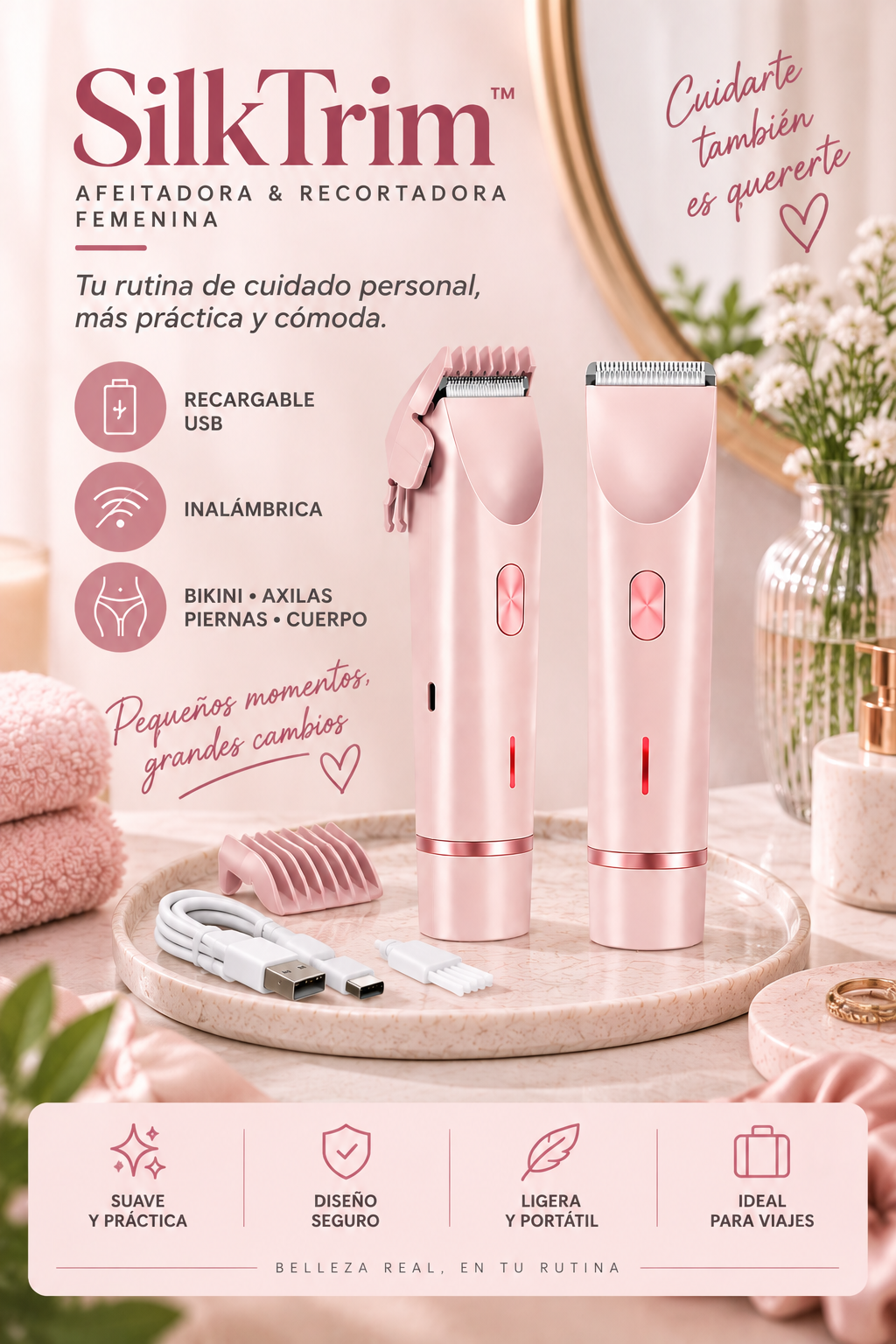 SilkTrim™ – Afeitadora & Recortadora Femenina
