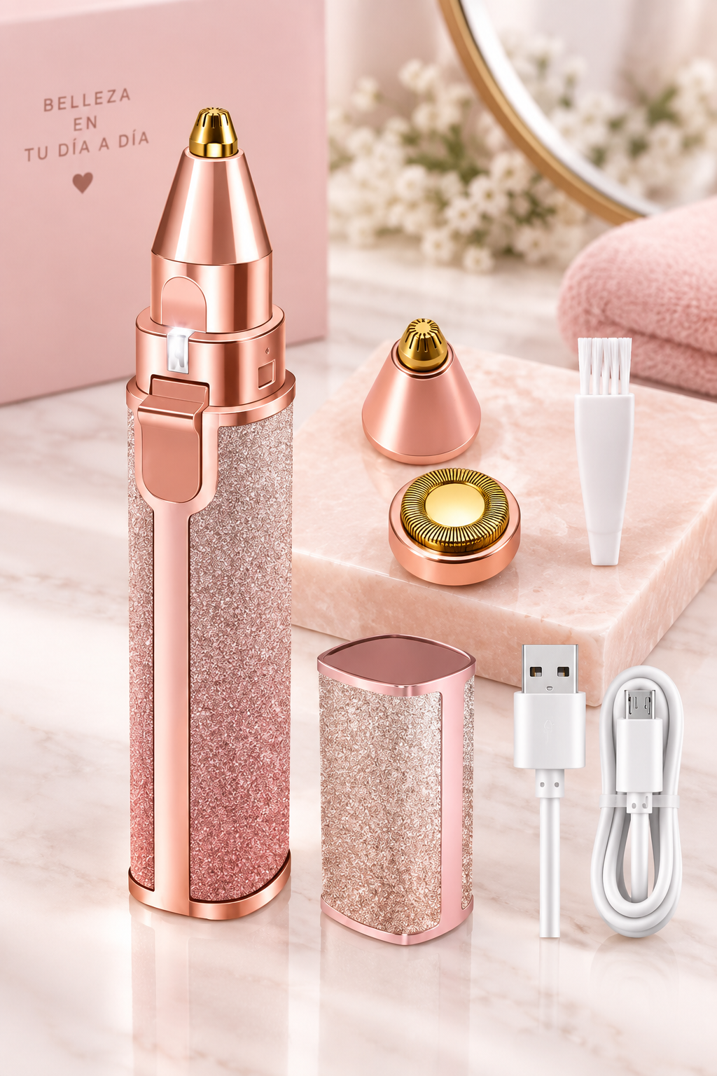 GlamTouch Pro™ – Depiladora Facial 2 en 1