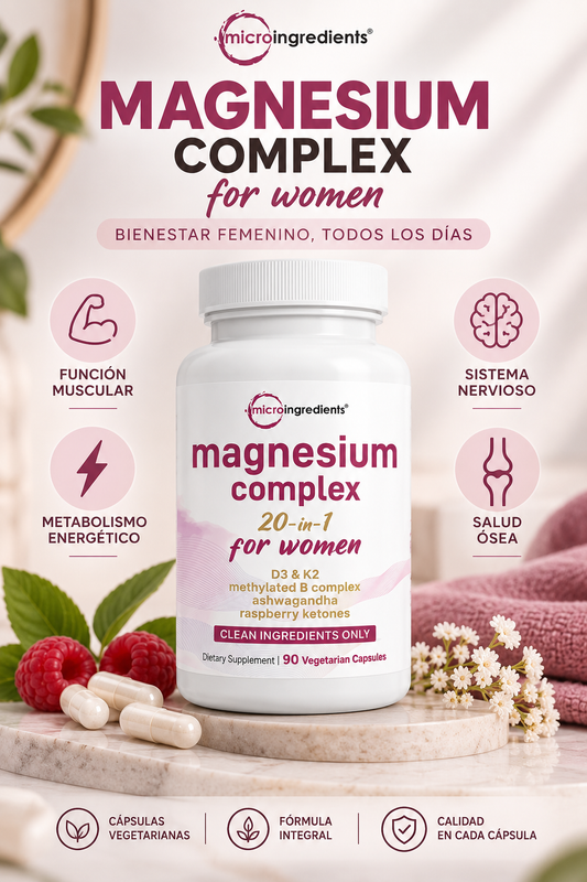 Magnesium Complex para Mujeres™ | Bienestar Femenino Integral